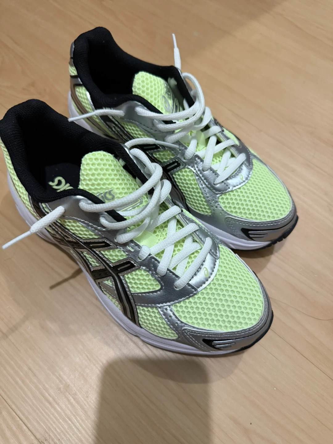 ASICS Running Shoes Lime & Silver