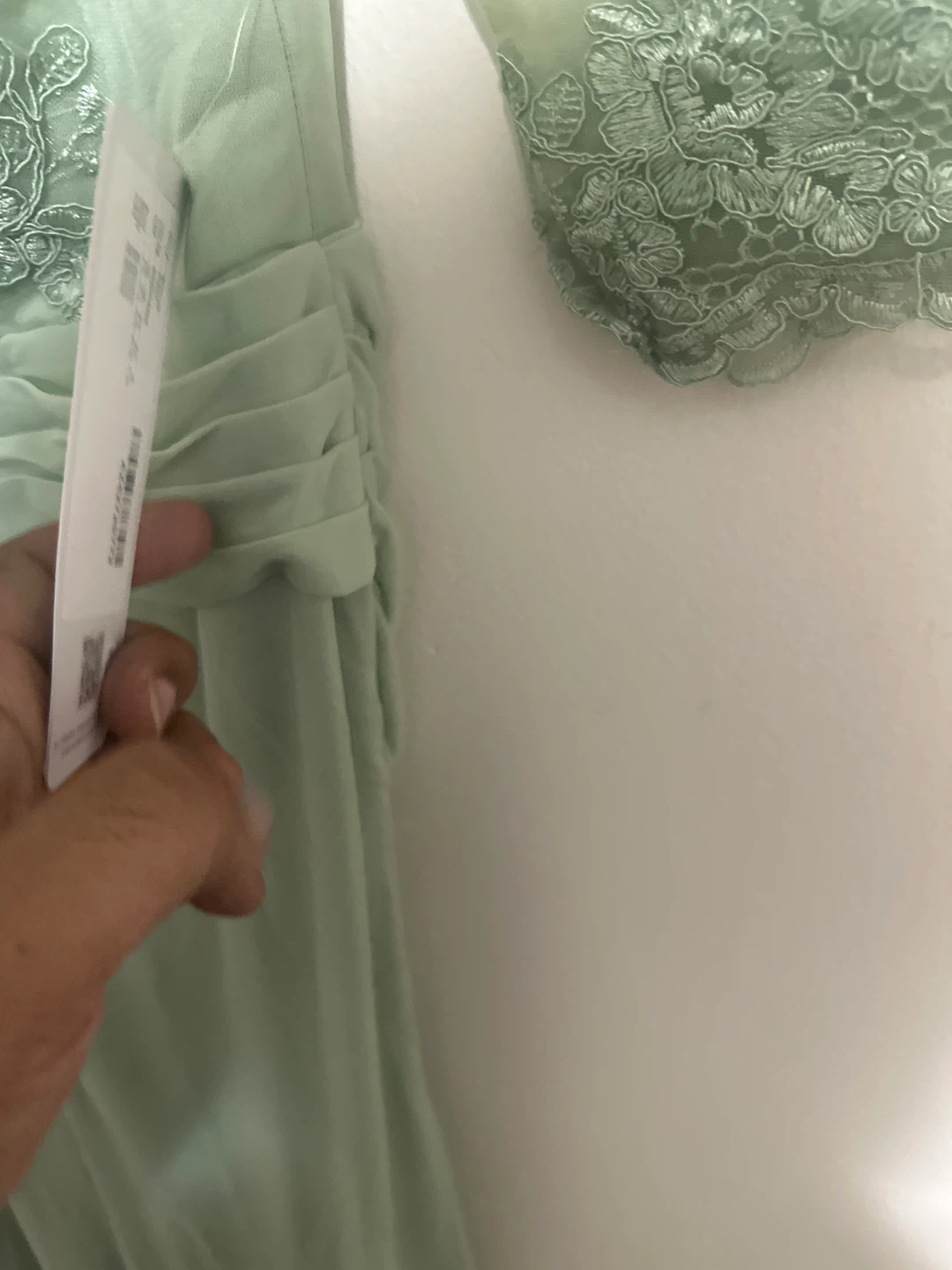 Azazie Gown Dusty Sage Size 10 - photo 4