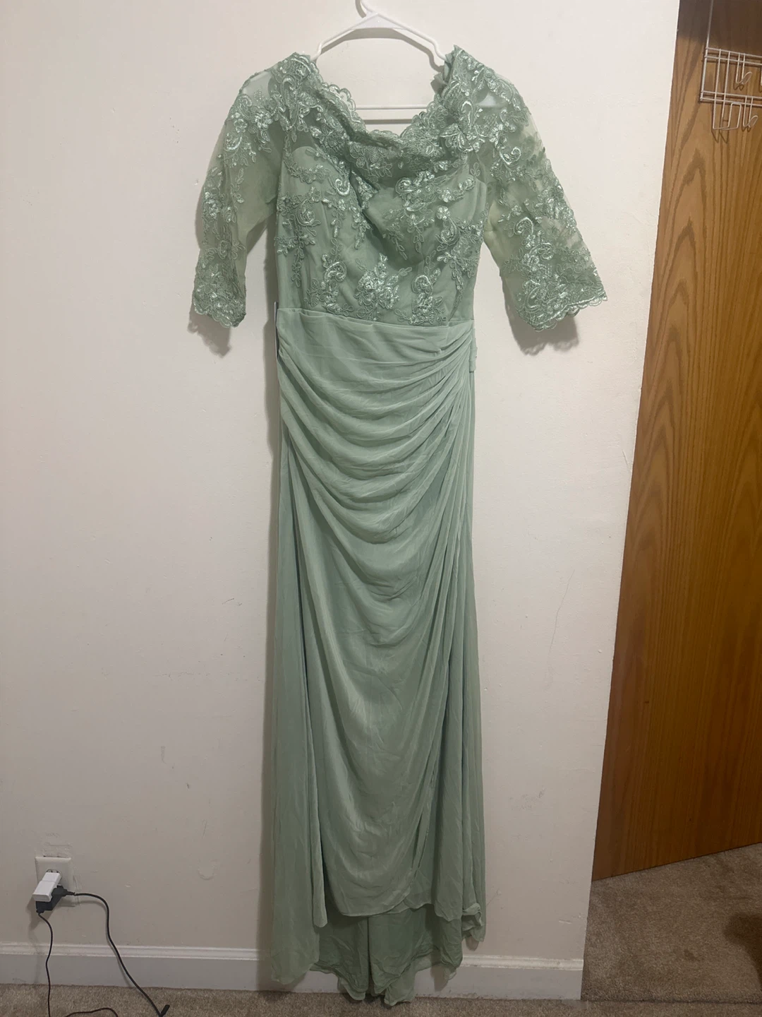 Azazie Gown Dusty Sage Size 10