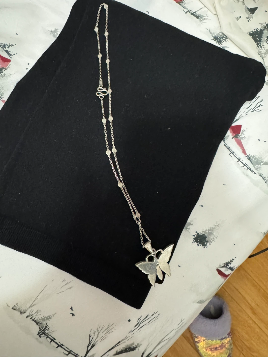 Sterling Silver 925 Butterfly Necklace - photo 4