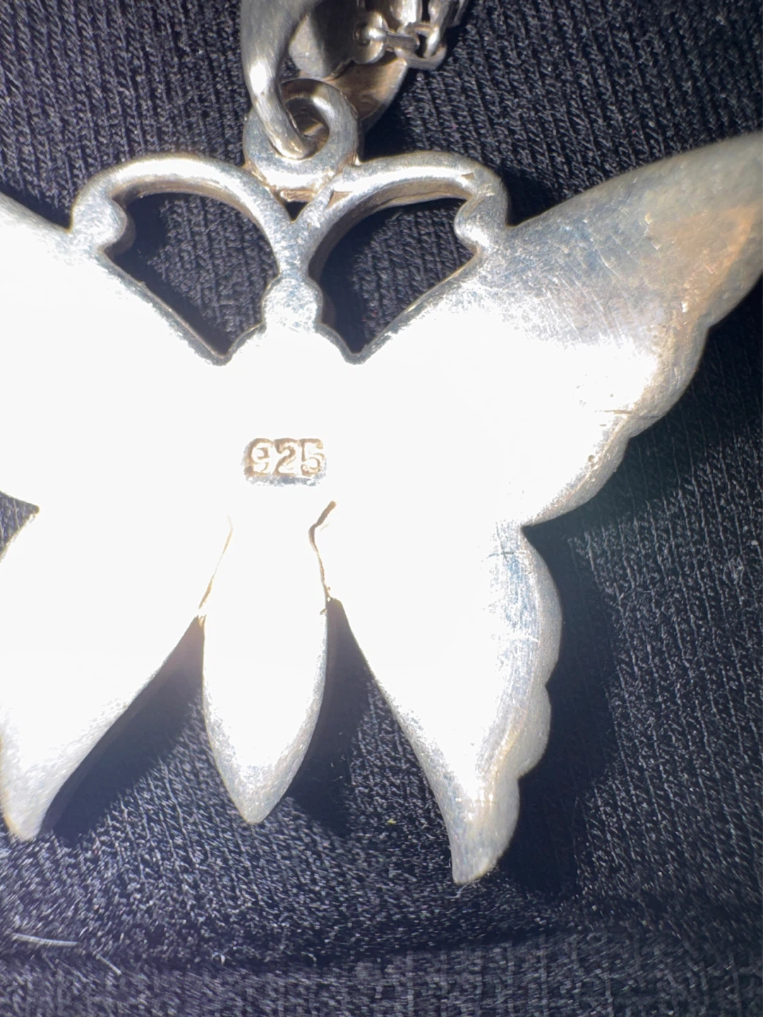 Sterling Silver 925 Butterfly Necklace - photo 5