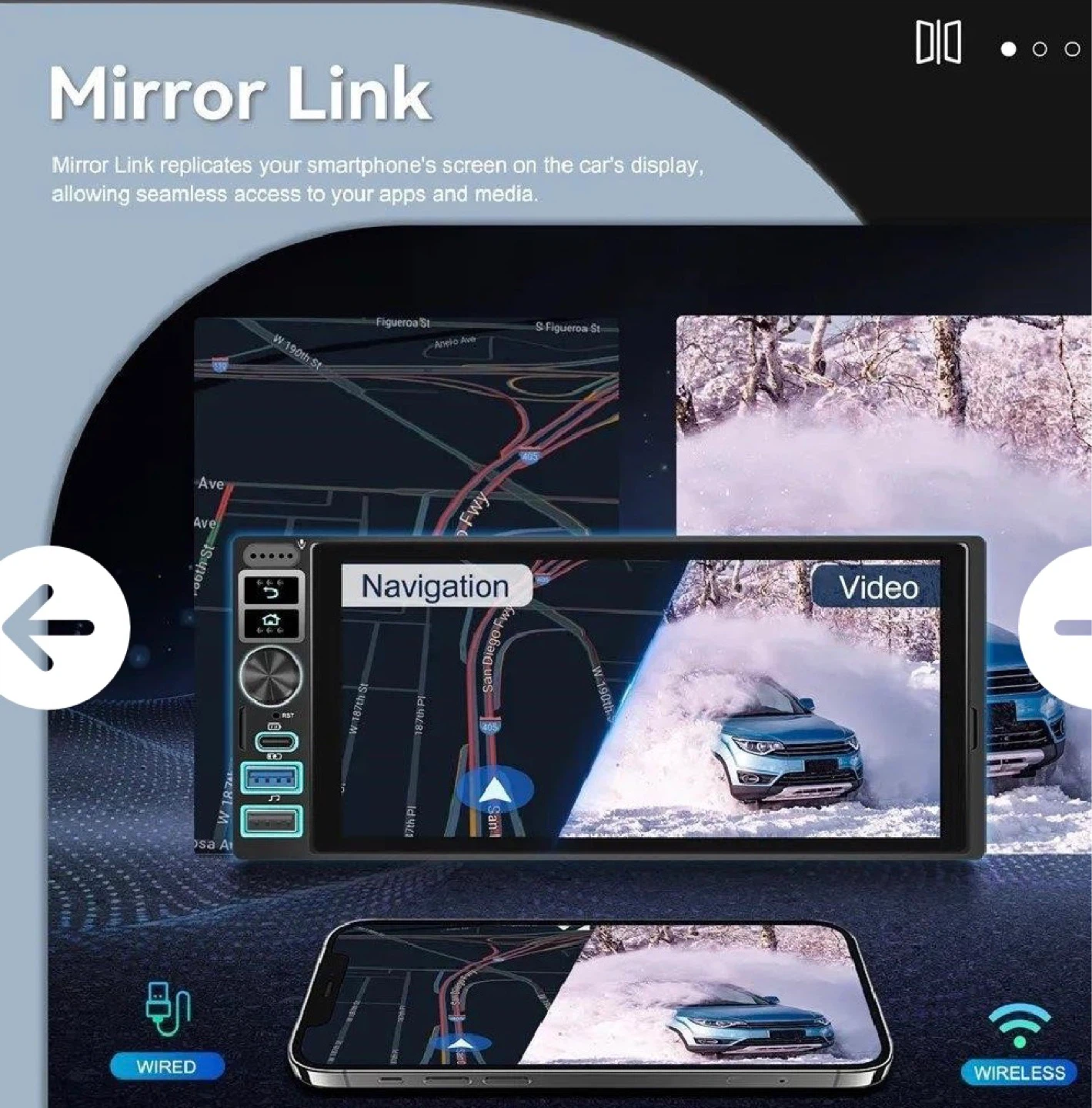 Android Car Stereo with Mirror Link - photo 2