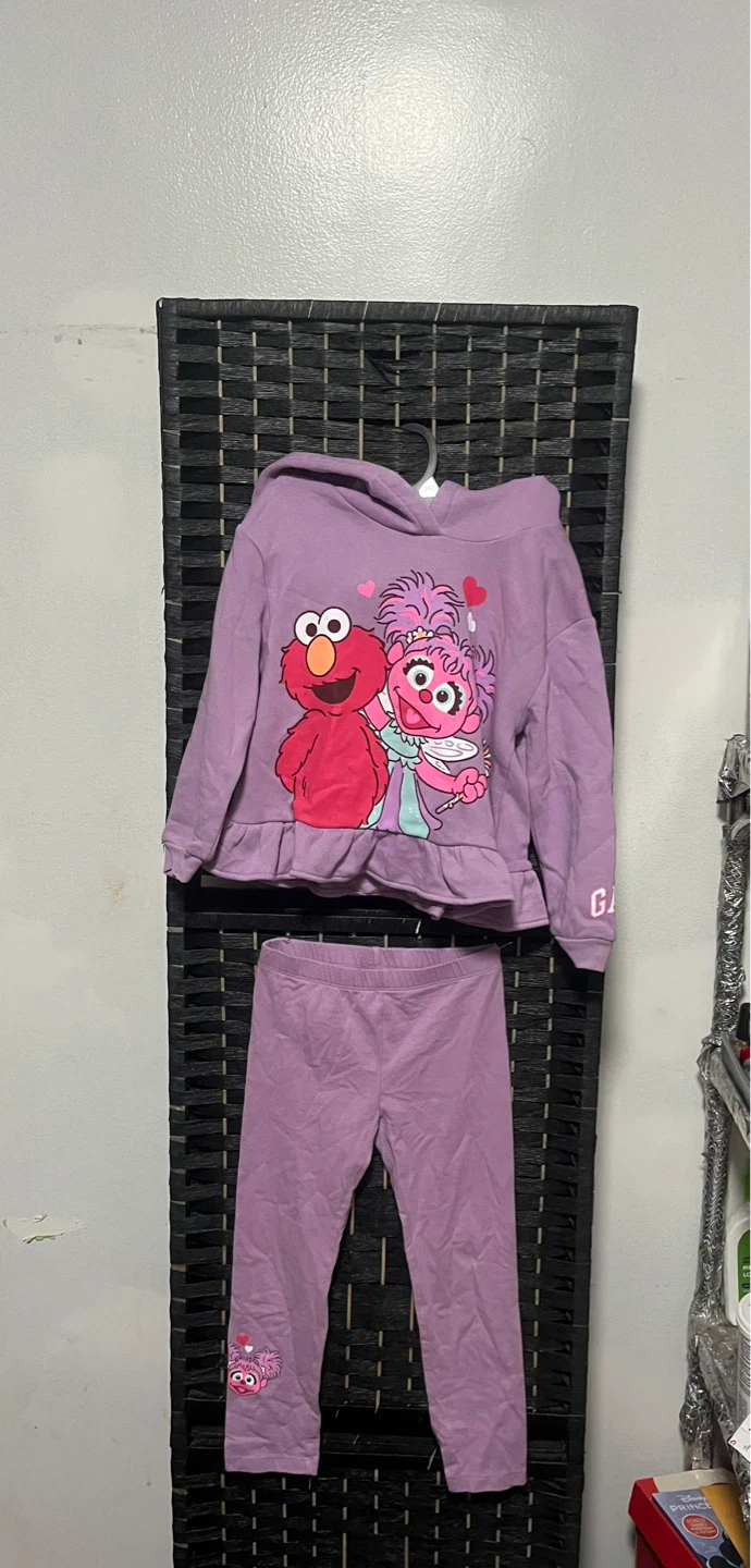 Sesame Street Elmo & Abby Lavender Hoodie & Leggings Set - photo 3