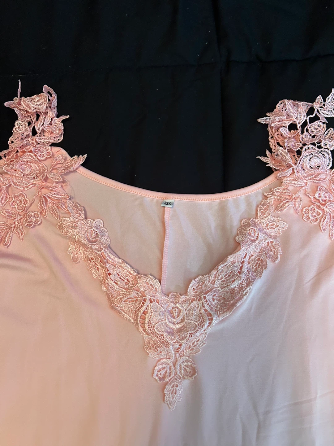Pink Lace Trim Sleep Shirt XXL - photo 2