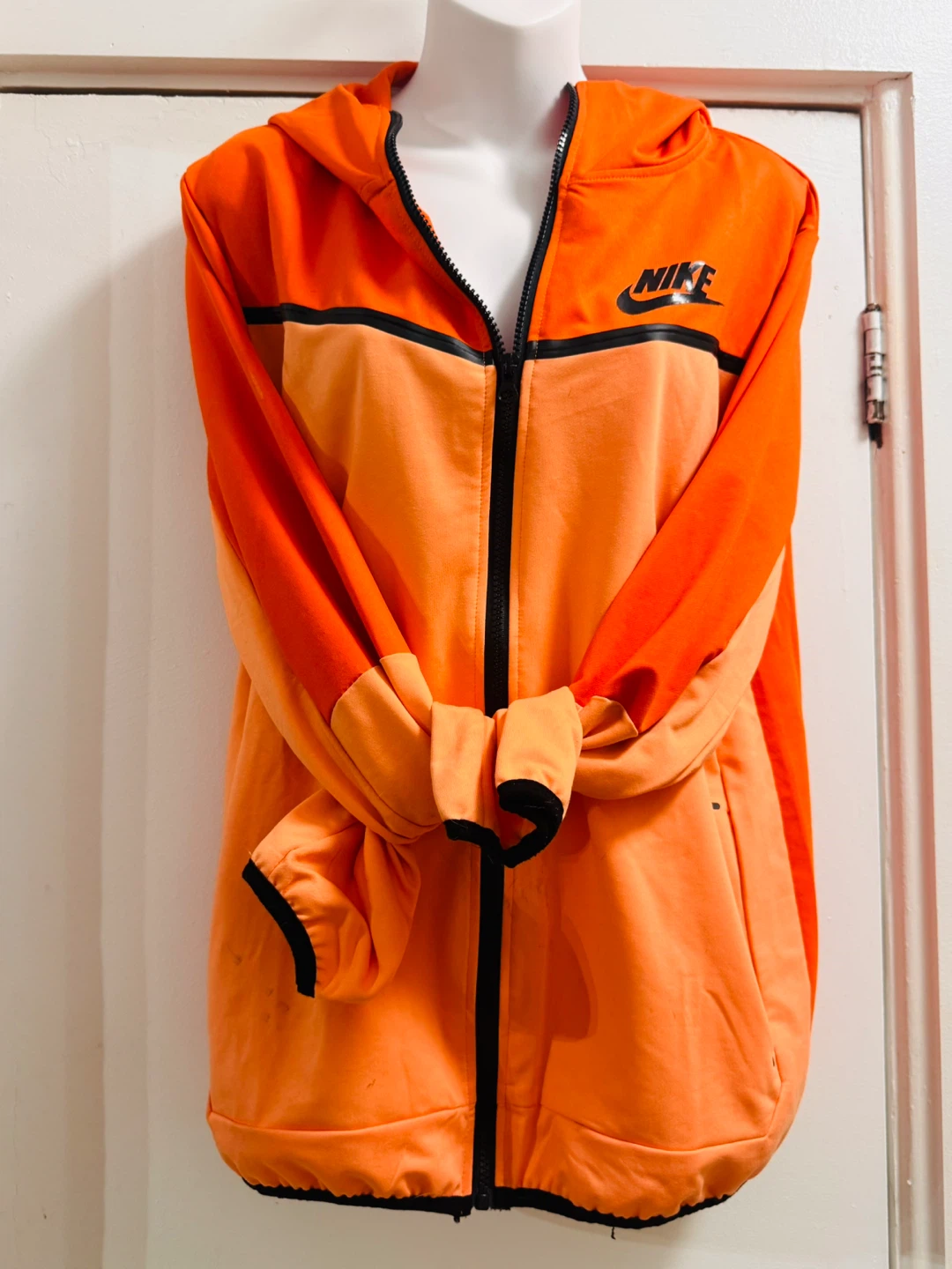 Manteau à capuchon Nike orange et pâle - photo 3