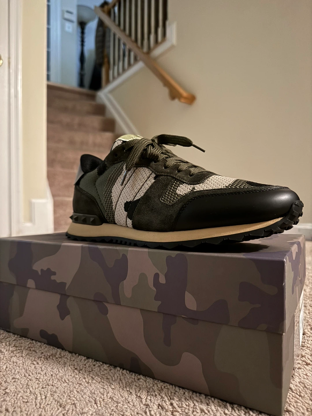 Valentino Camouflage Rockrunner Sneakers - photo 4