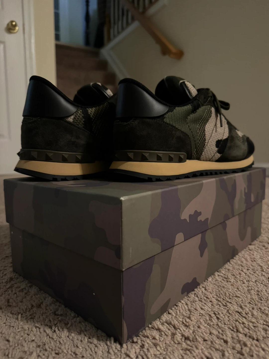 Valentino Camouflage Rockrunner Sneakers - photo 3