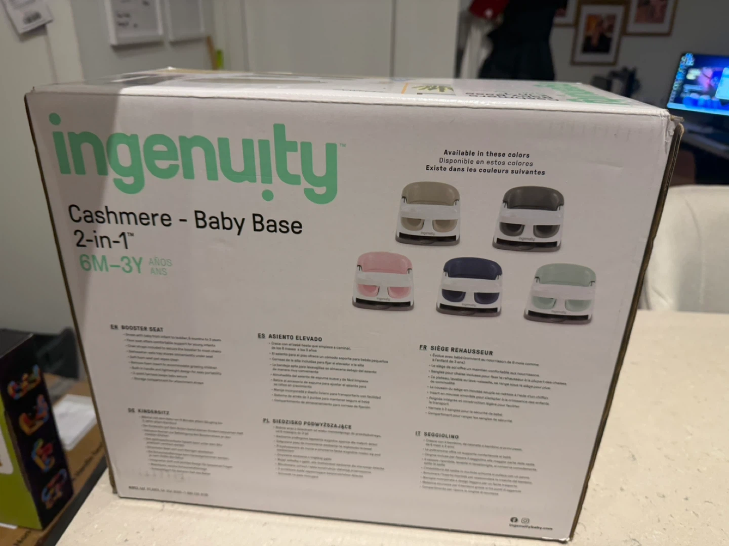 Ingenuity Cashmere Baby Base 2-in-1 Booster Seat - photo 5