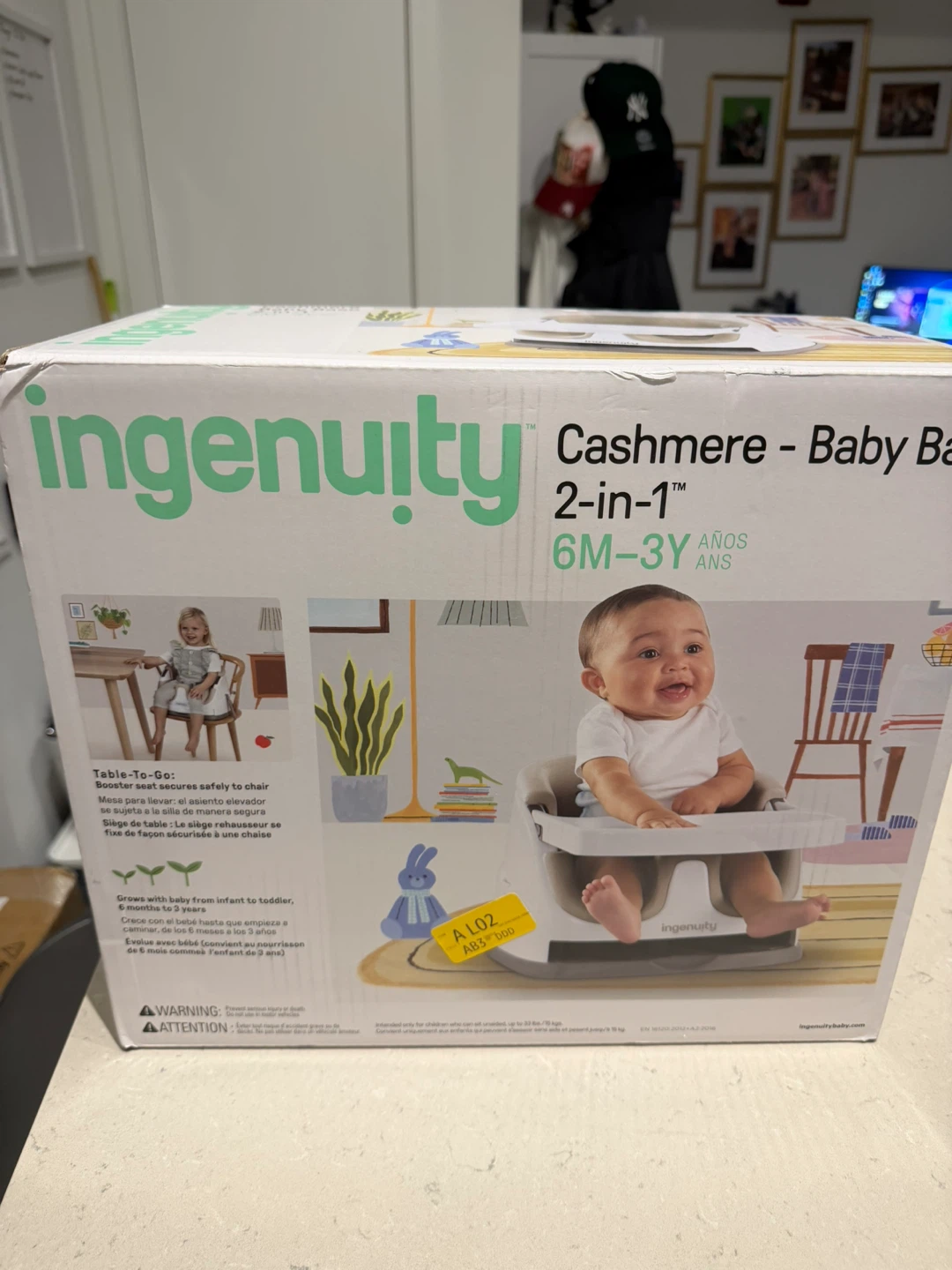 Ingenuity Cashmere Baby Base 2-in-1 Booster Seat