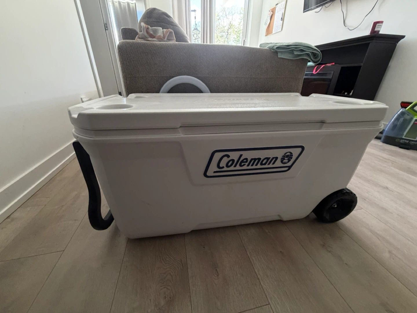 Coleman 316 Marine Series Hard Cooler, White, 120-QT
