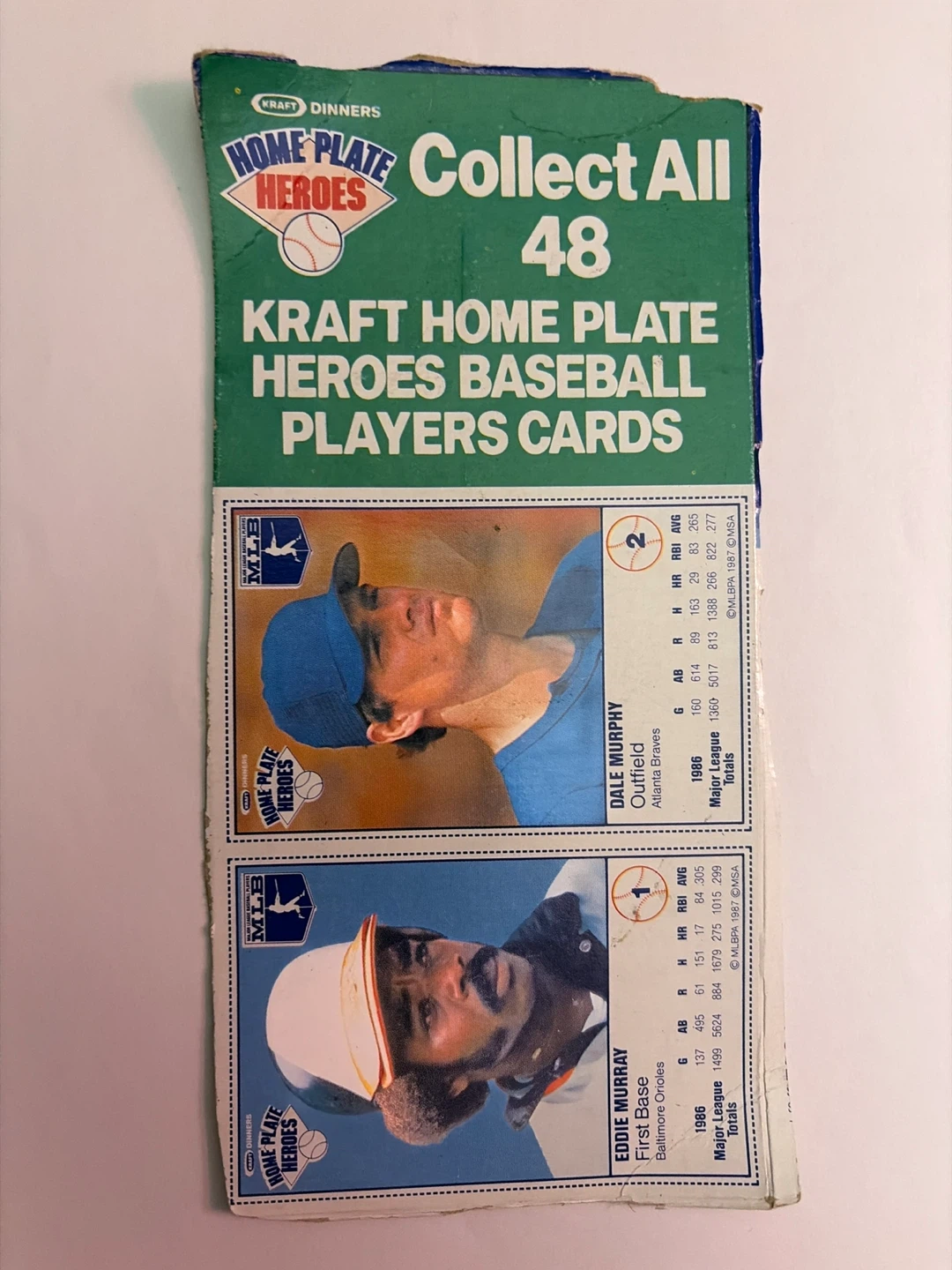 Kraft Home Plate Heroes Baseball Cards