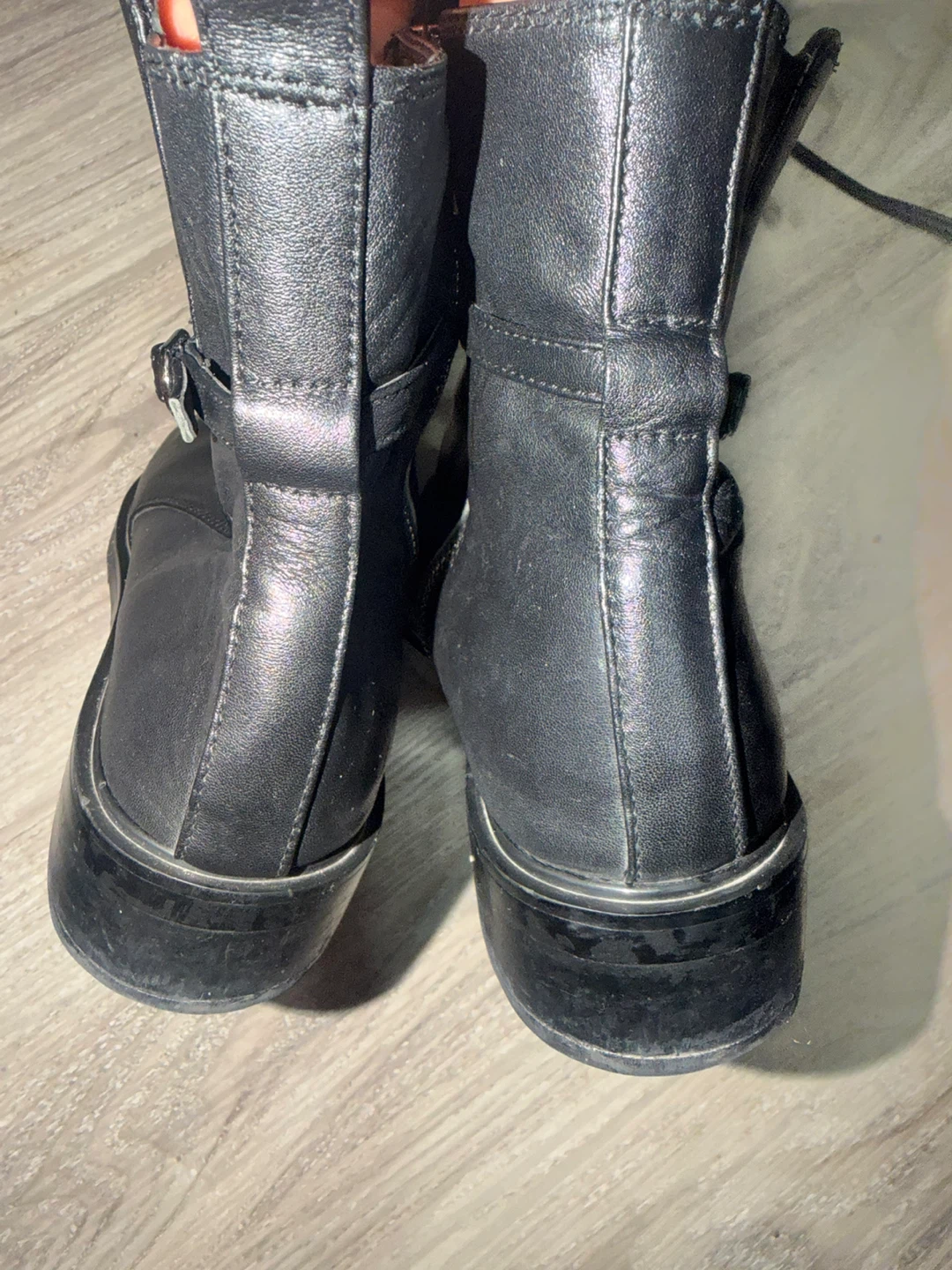 Givenchy Black Leather Chain Ankle Boots - photo 5