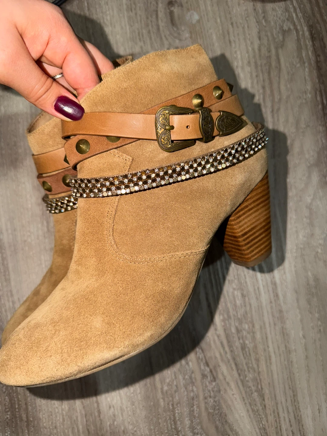 ALDO Brown Suede Ankle Boots - photo 3