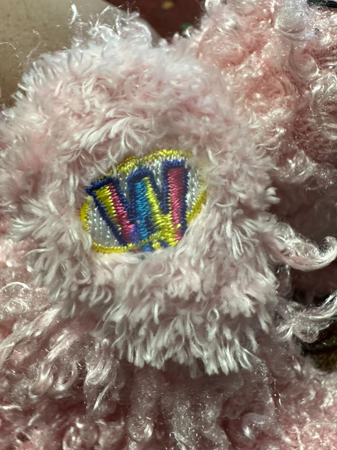Ganz Pink Curly Stuffed Dog - photo 2