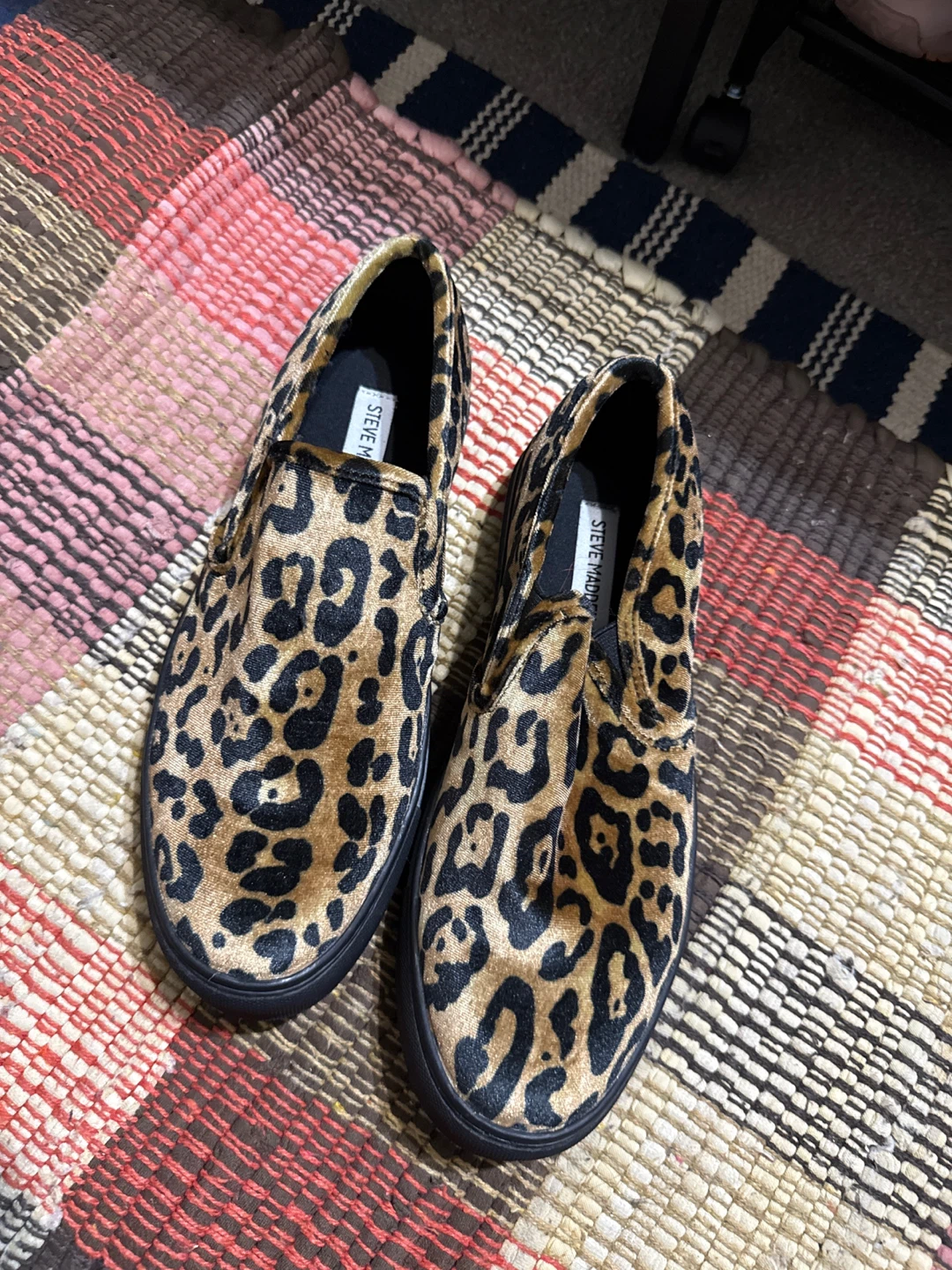 Steve Madden Leopard Print Slip-On Sneakers