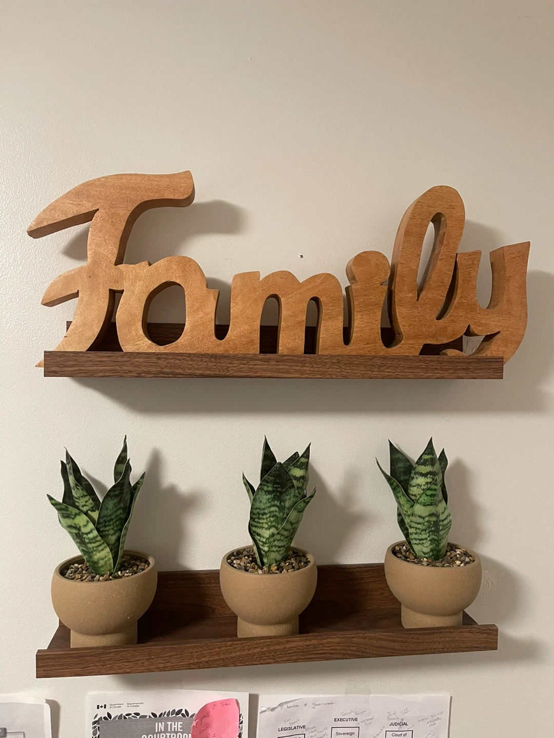Wooden "Family" Wall Decor