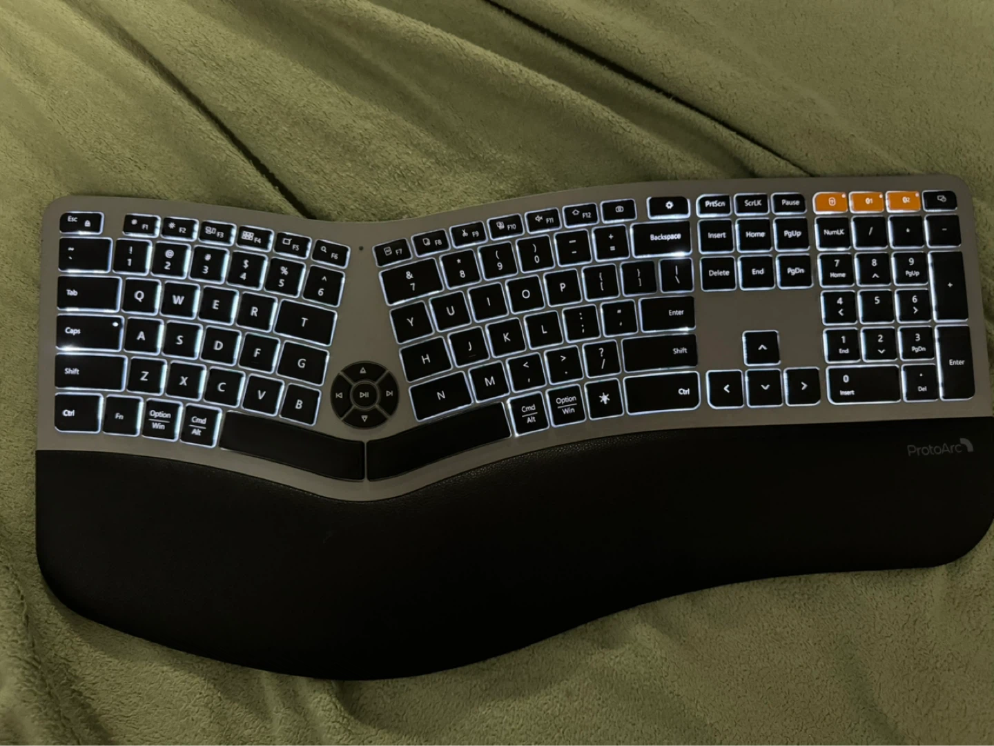 ProtoArc Ergonomic Split Keyboard with Wrist Rest