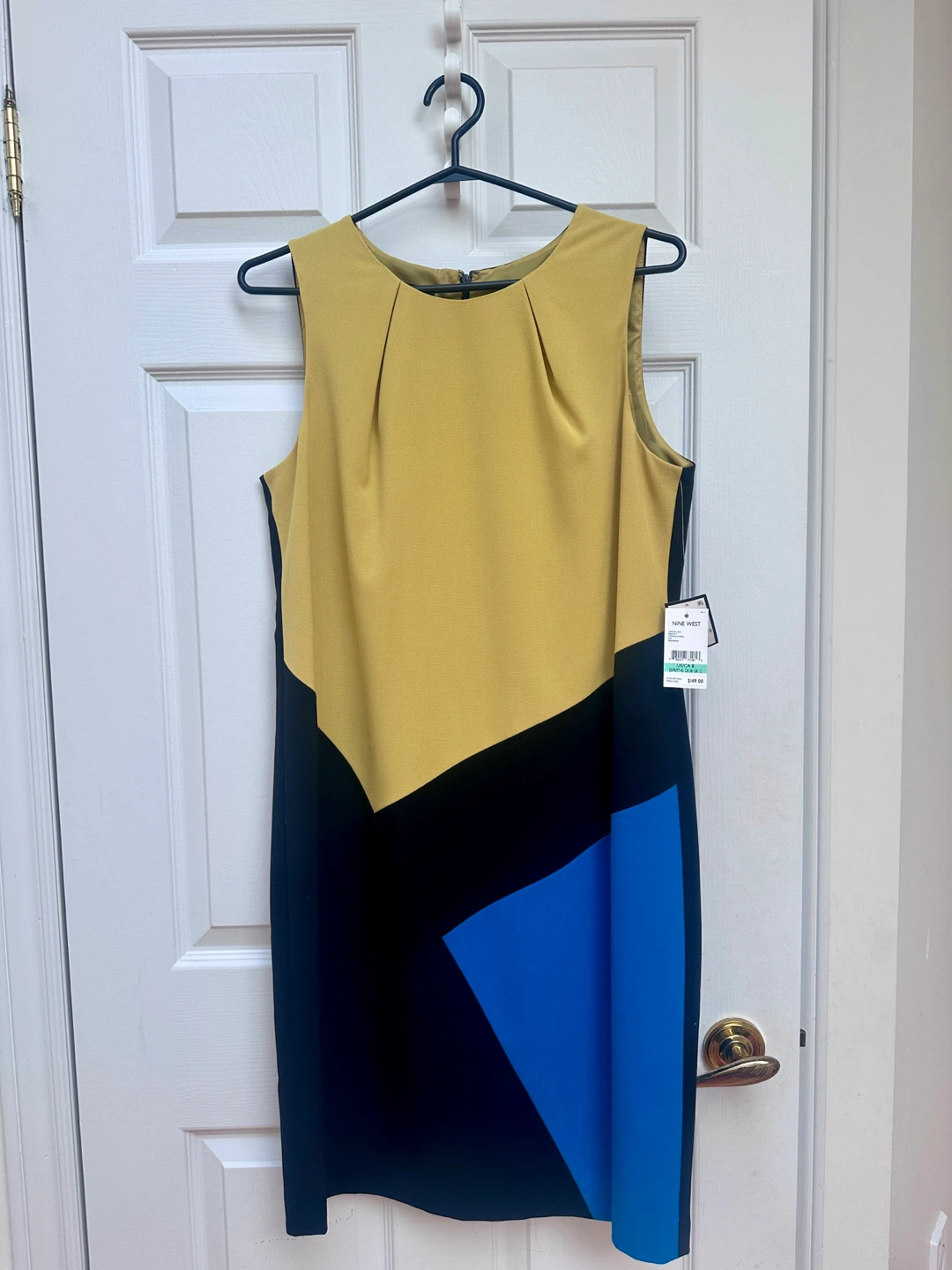 Nine West Colourblock Sheath Dress - Size 8