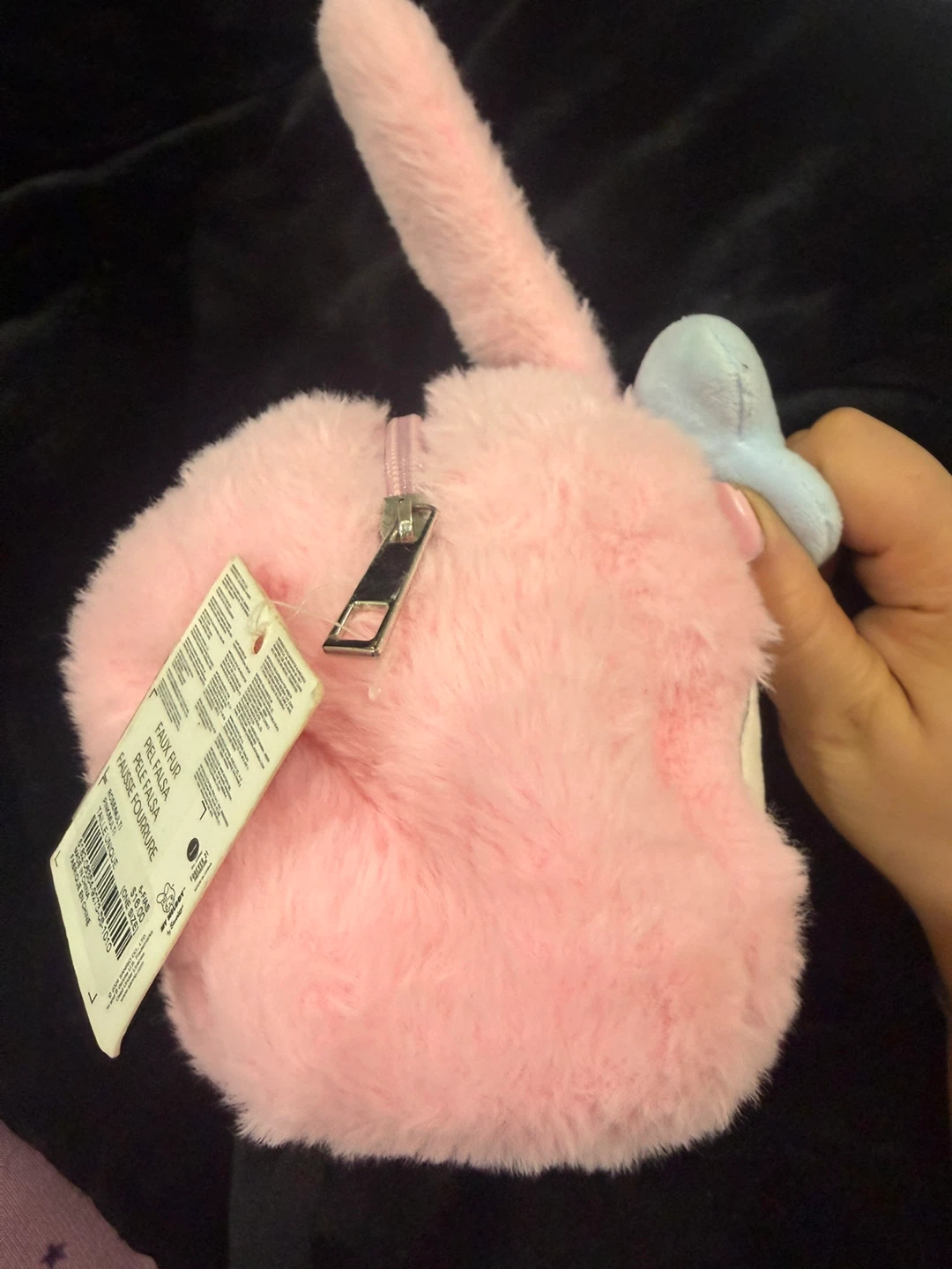 My Melody Pink Plush Pouch Bag - photo 3