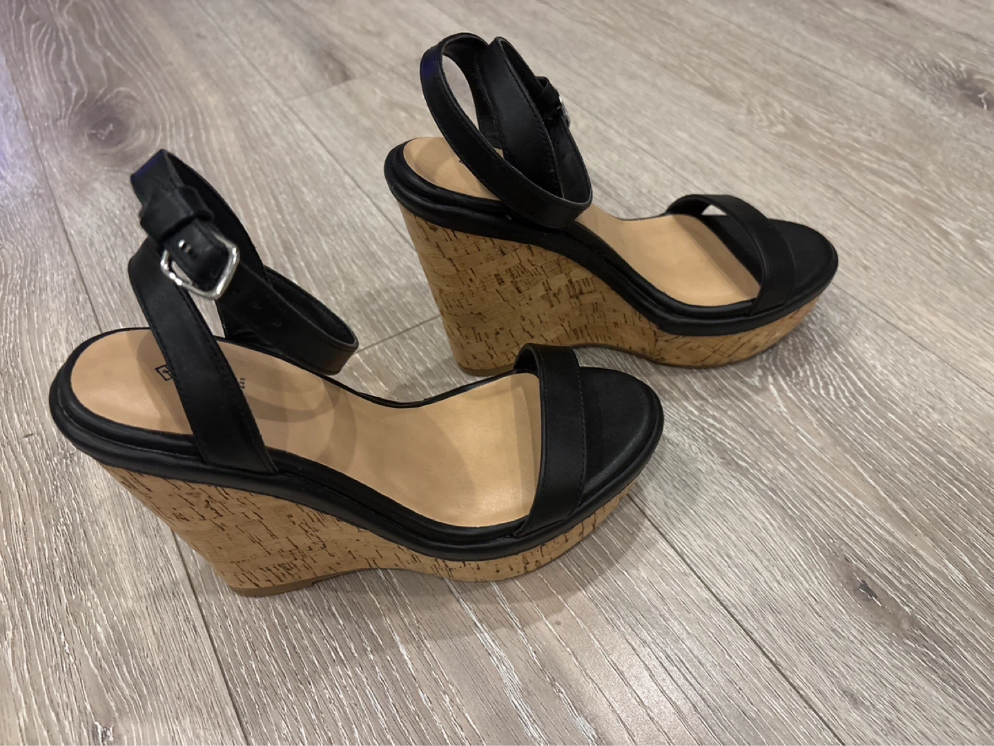 Call It Spring Black Wedge Sandals - photo 4