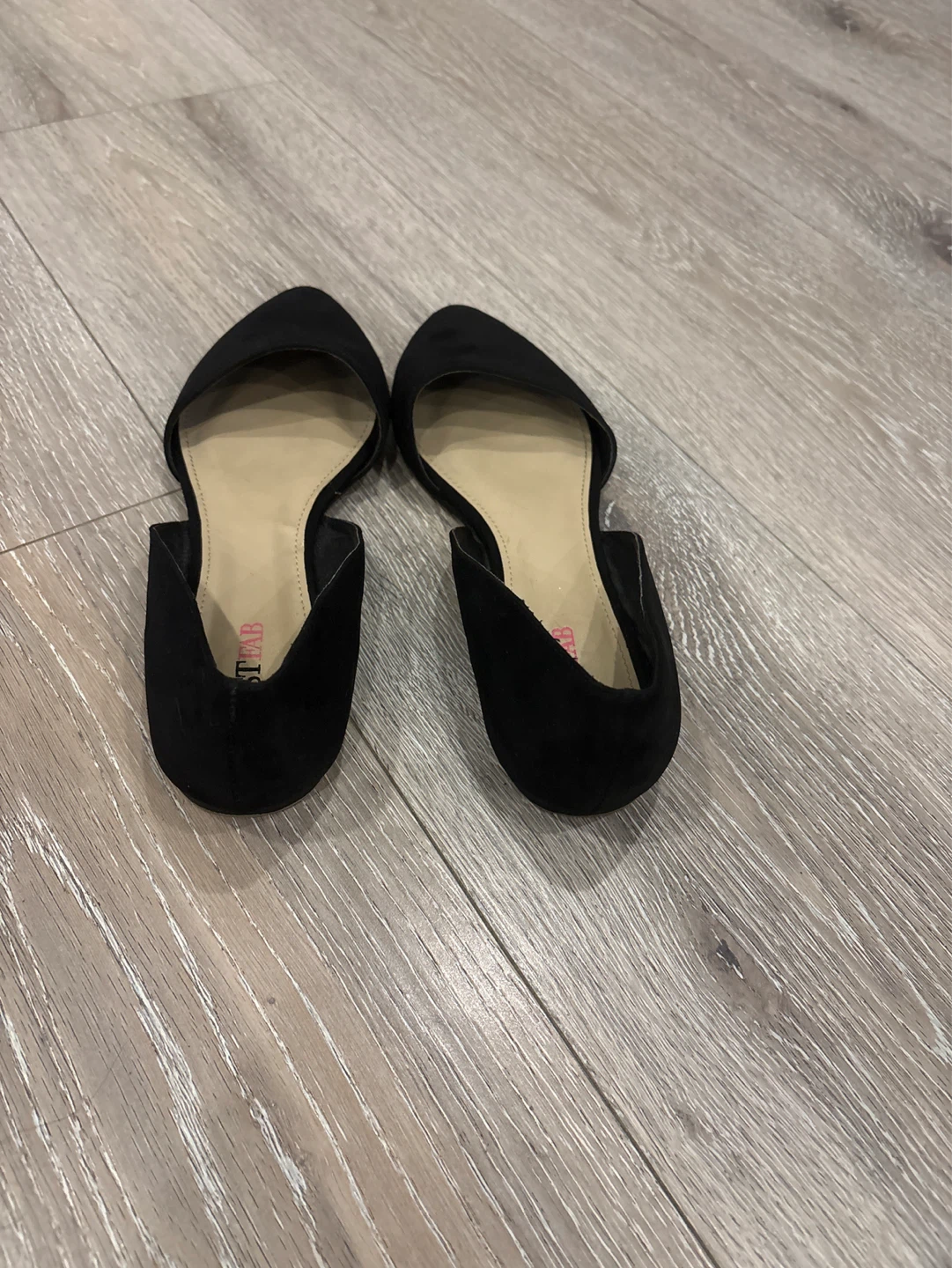 JUSTFAB Black Suede D'Orsay Flats - photo 5