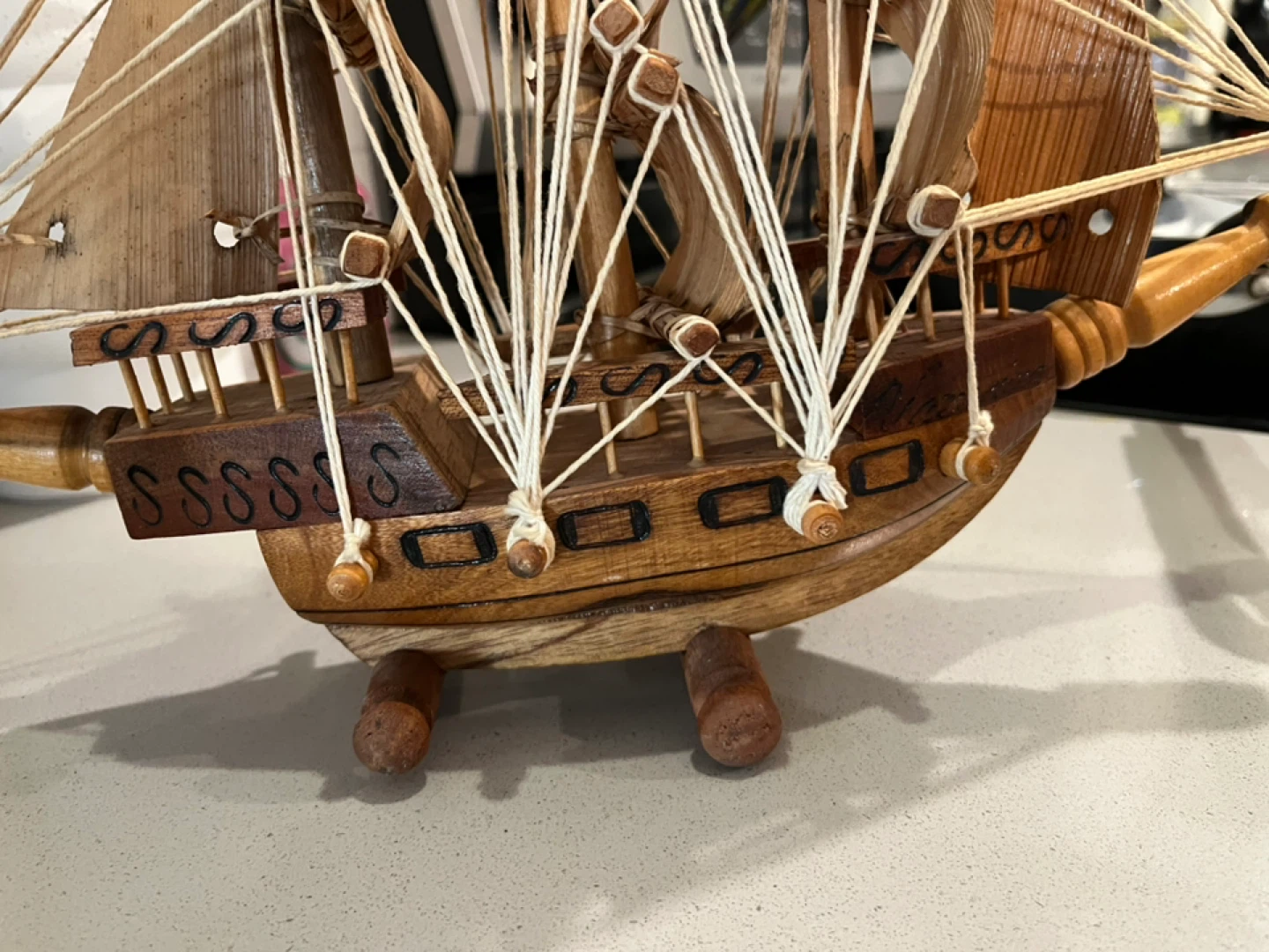 Wooden Sailing Ship Model - photo 3