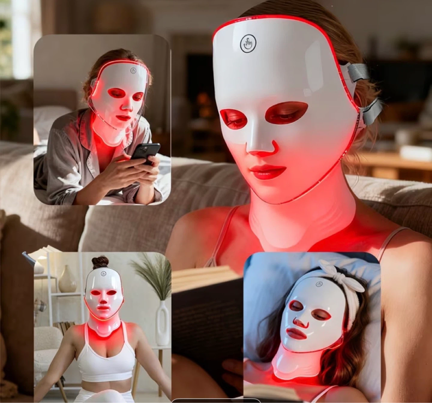 Brand-New 7-Color LED Face and Neck Mask.