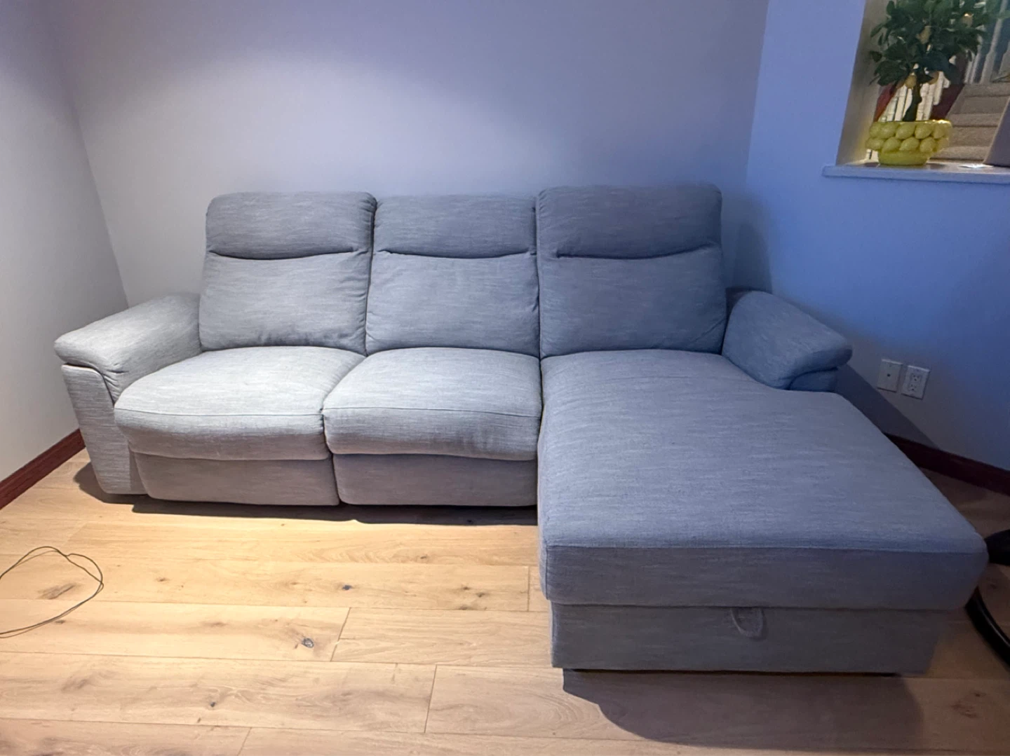 Grey Sectional Sofa with Chaise