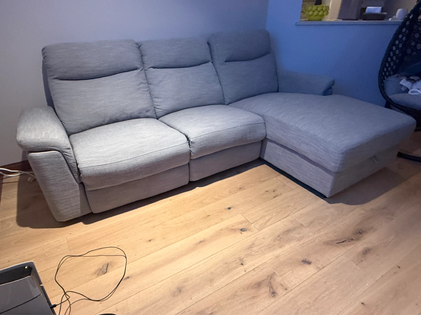 Grey Sectional Sofa with Chaise - photo 2