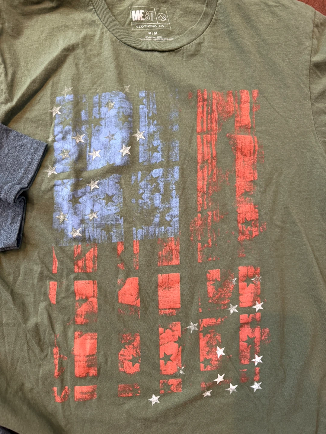 Lot of 2 Men’s Medium Graphic Print USA Patriotic T-Shirts - photo 3