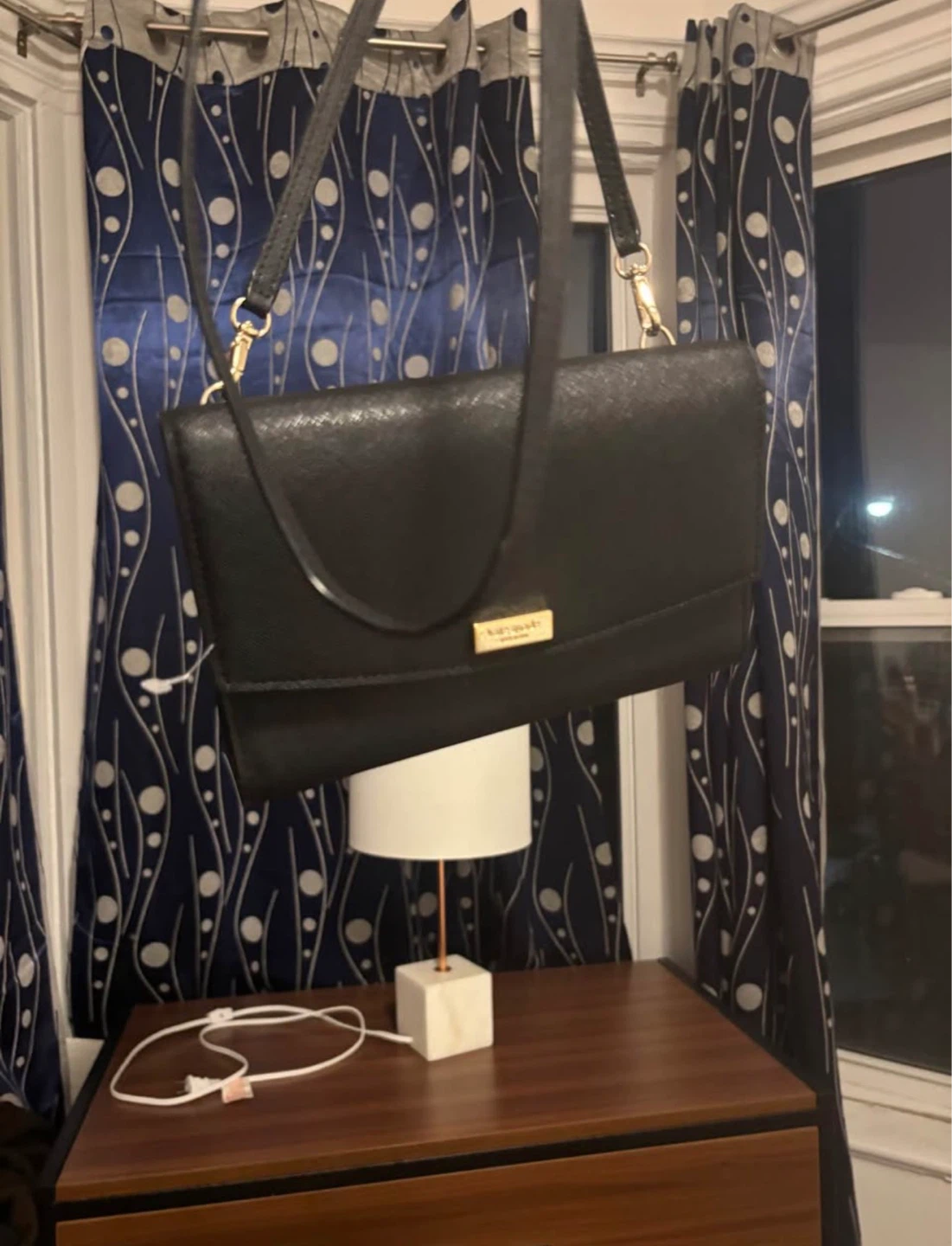 Kate Spade Black Saffiano Leather Wallet Clutch