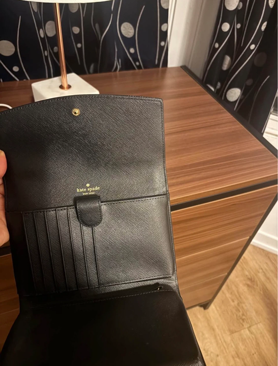 Kate Spade Black Saffiano Leather Wallet Clutch - photo 2