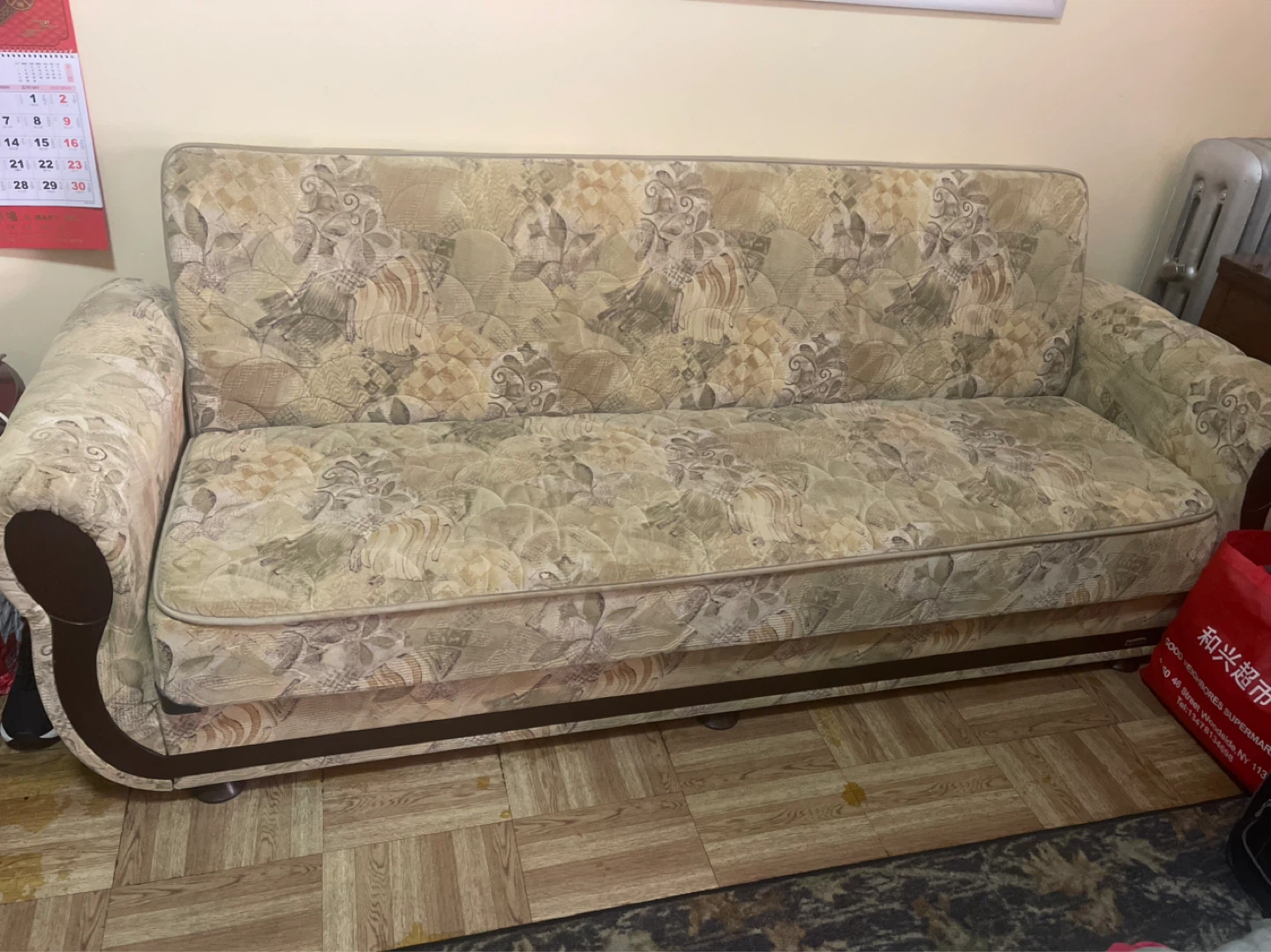 Floral Print Sofa