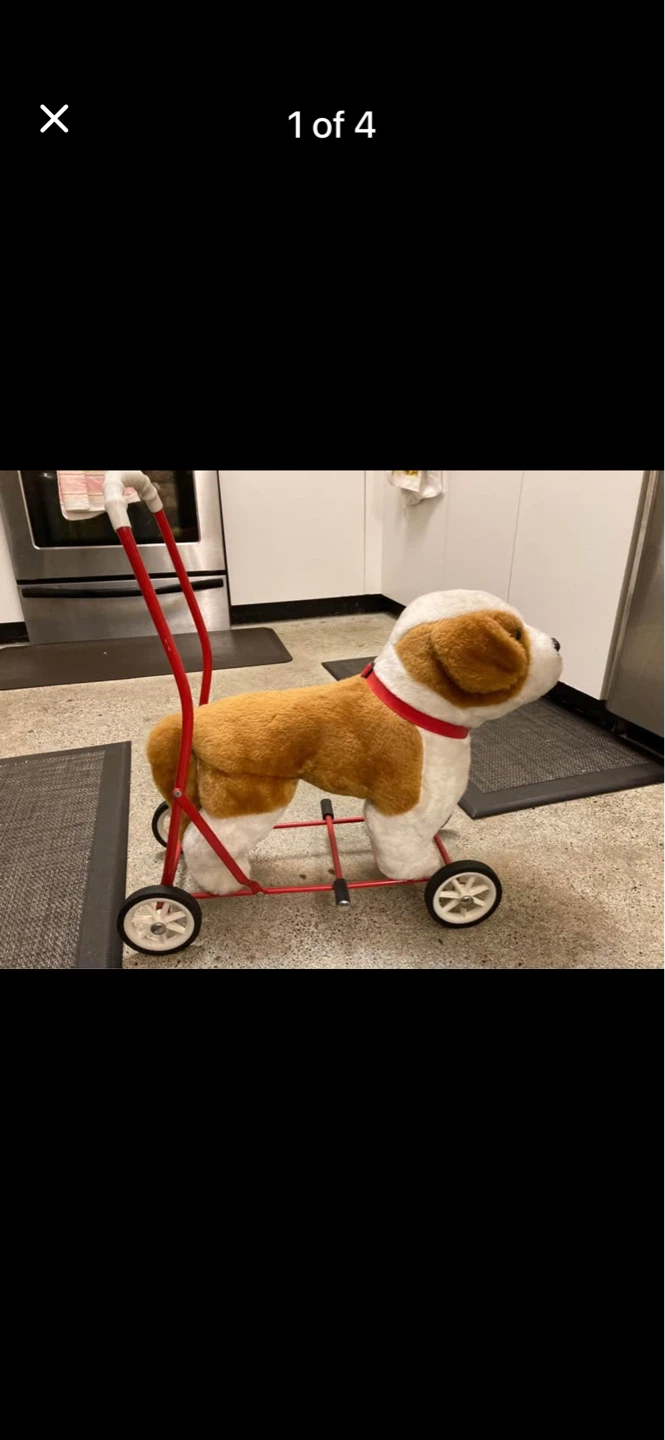 Vintage Mulholland & Bailie Walk/Push along or ride on Dog. - photo 3