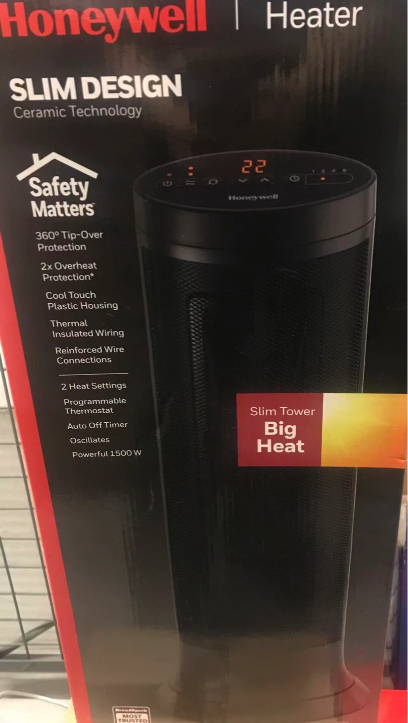 Honeywell Slim Tower Ceramic Heater - 1500W