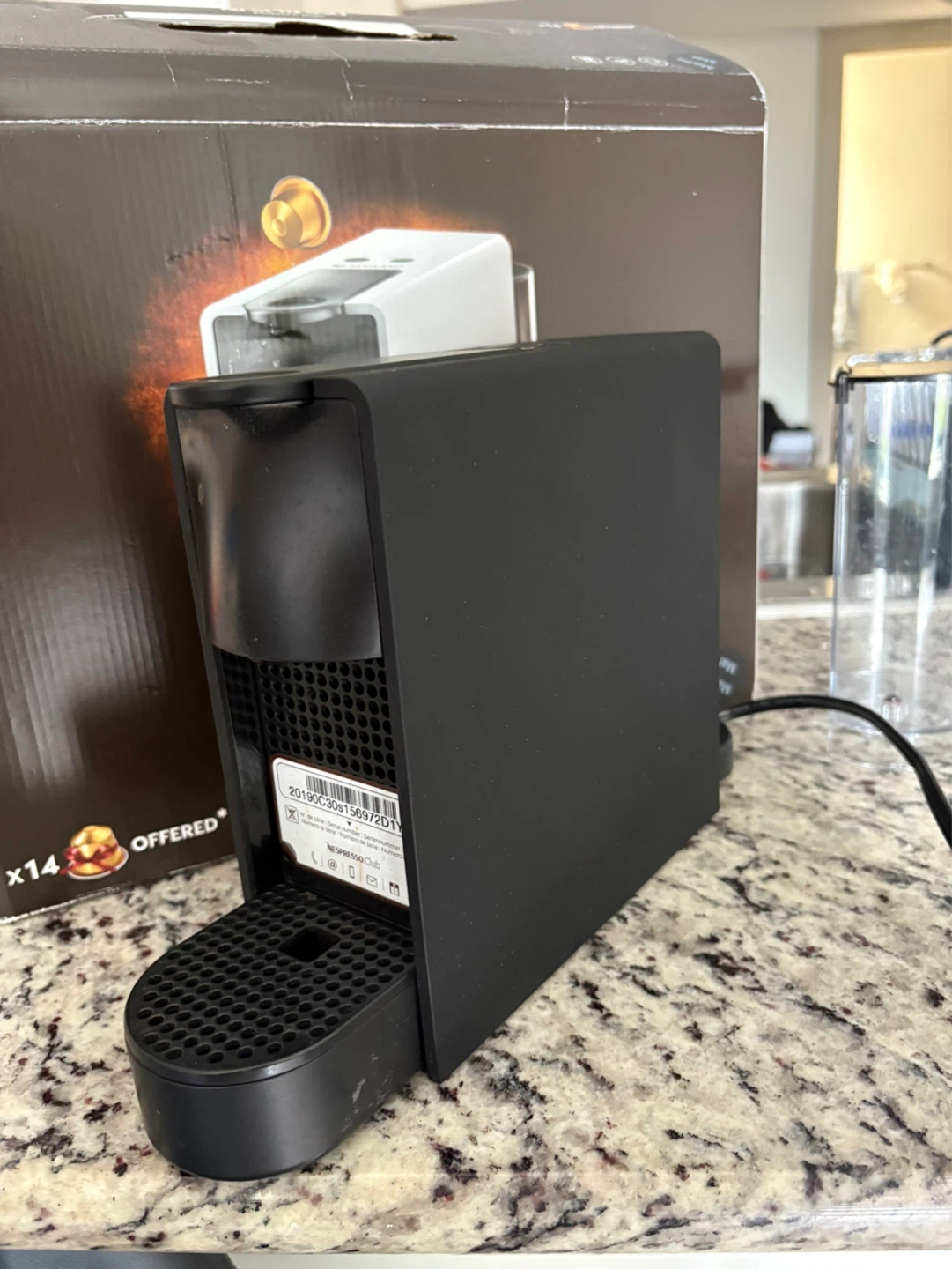 Nespresso Essenza Mini Coffee Machine with 10 Starbucks Capsules - photo 3
