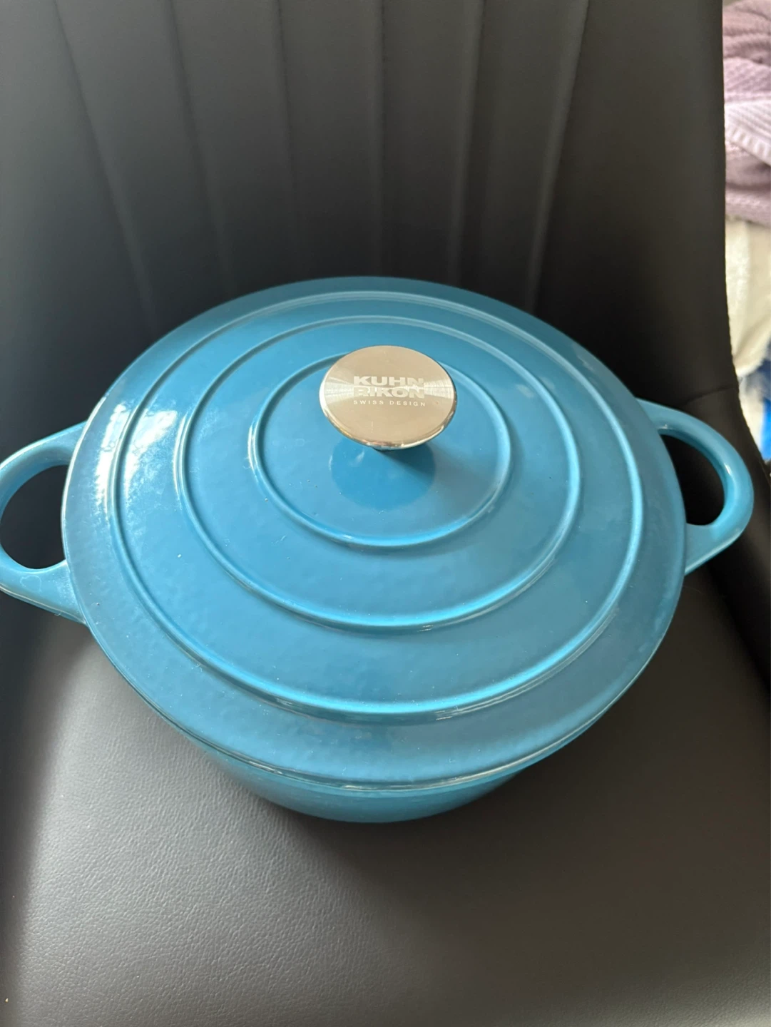 Kuhn Rikon 24cm Cast Iron Dutch Oven - Blue - photo 2