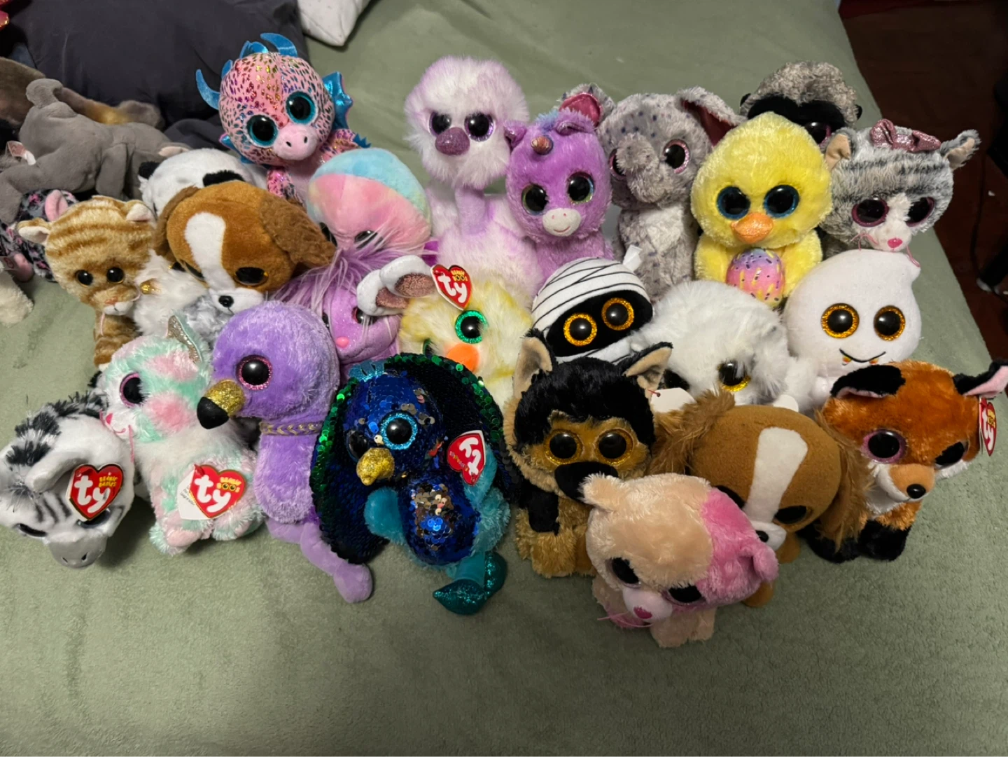 (Rare/Vintage) Collection of Ty Beanie Boos Plush Toys