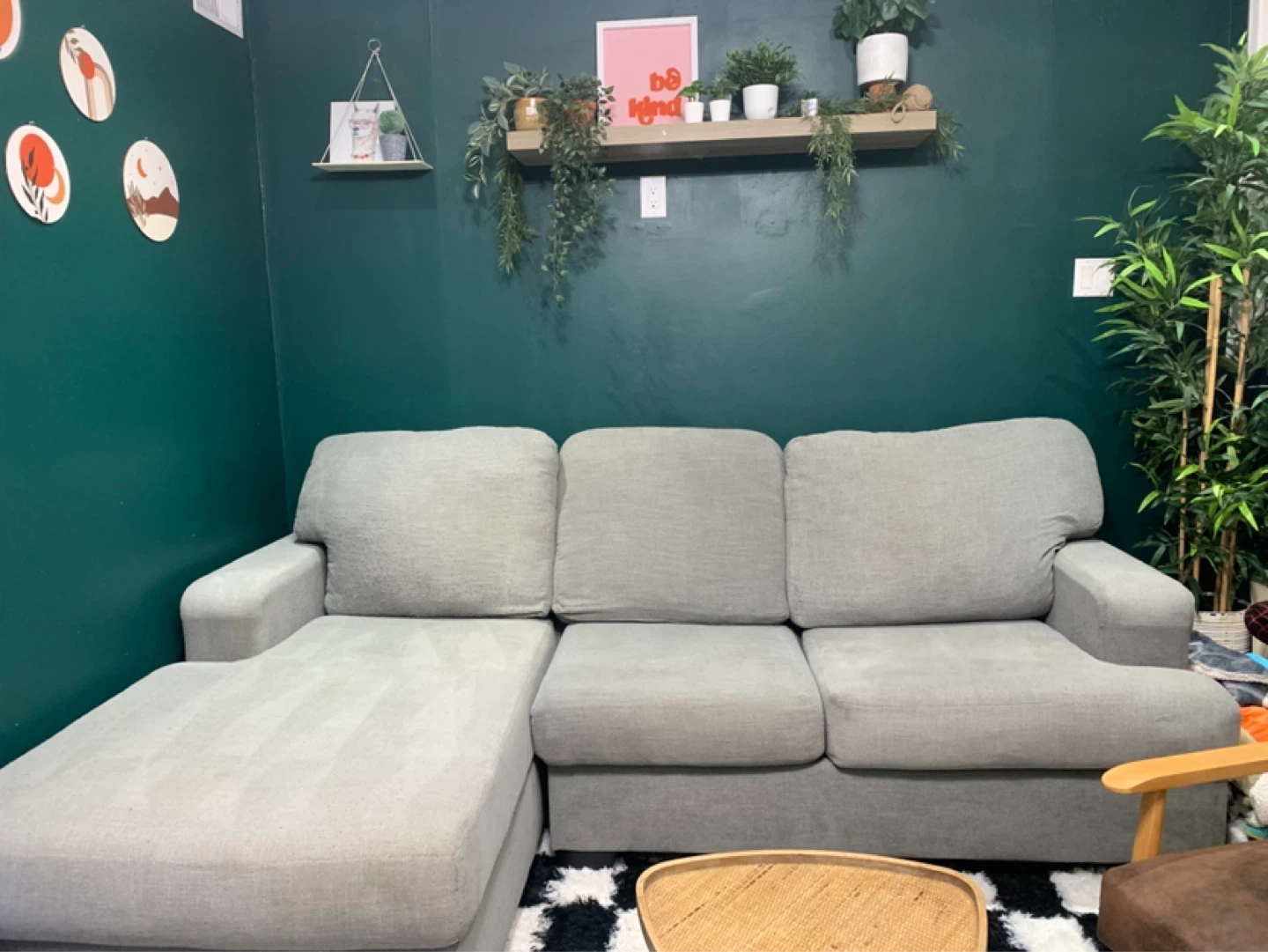 ASHLEY Furniture Light Grey Sectional Sofa JUST DETAILED!!!! - photo 2