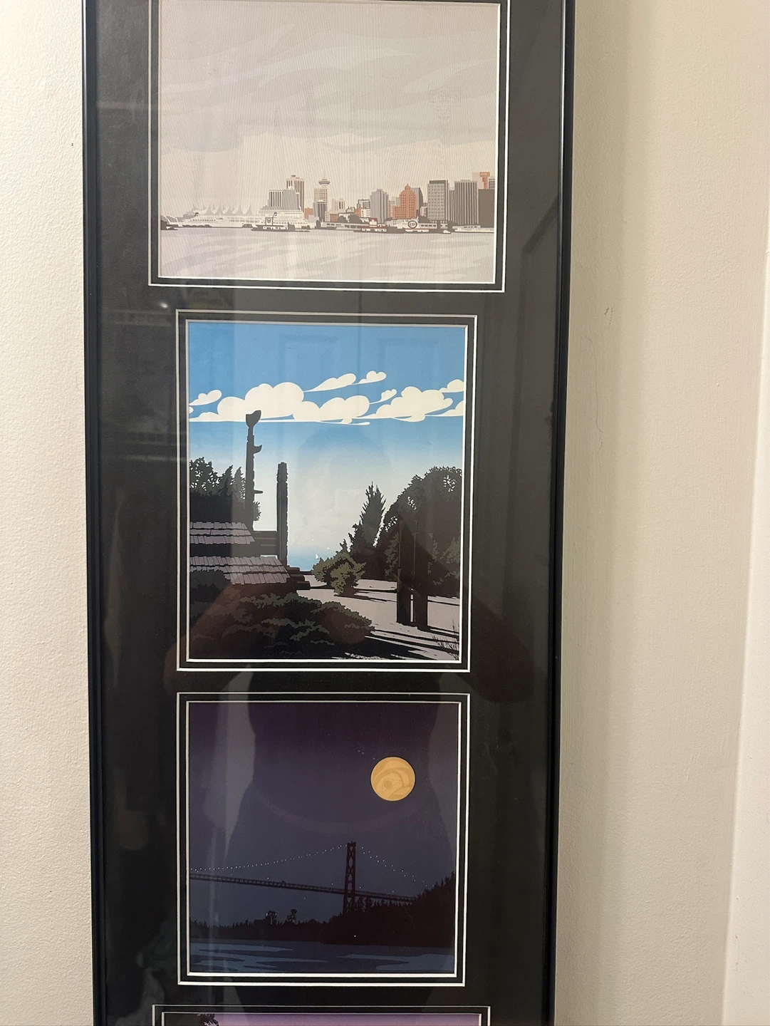Framed Set of 4 Vancouver Scenic Art Prints - photo 2