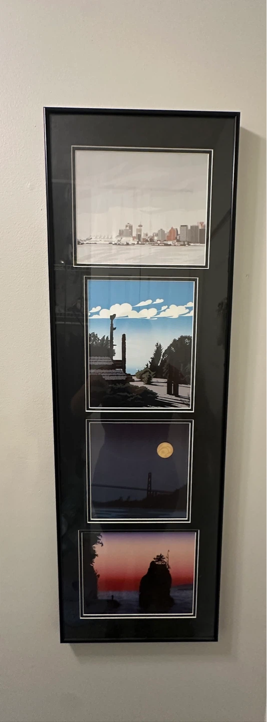 Framed Set of 4 Vancouver Scenic Art Prints
