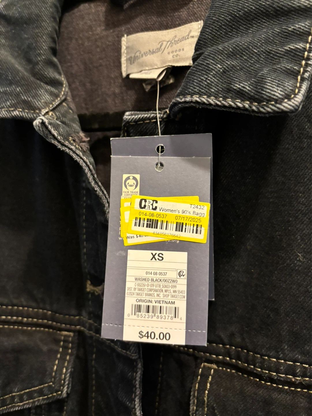 NEW-Universal Thread Women's Denim Jacket XS - photo 2
