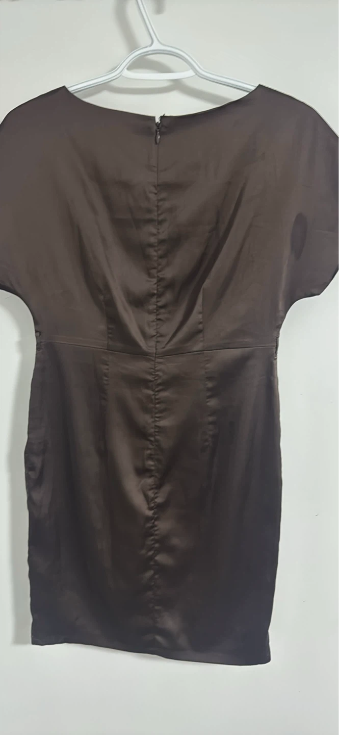 Van Heusen Brown Satin Dress XS - photo 3