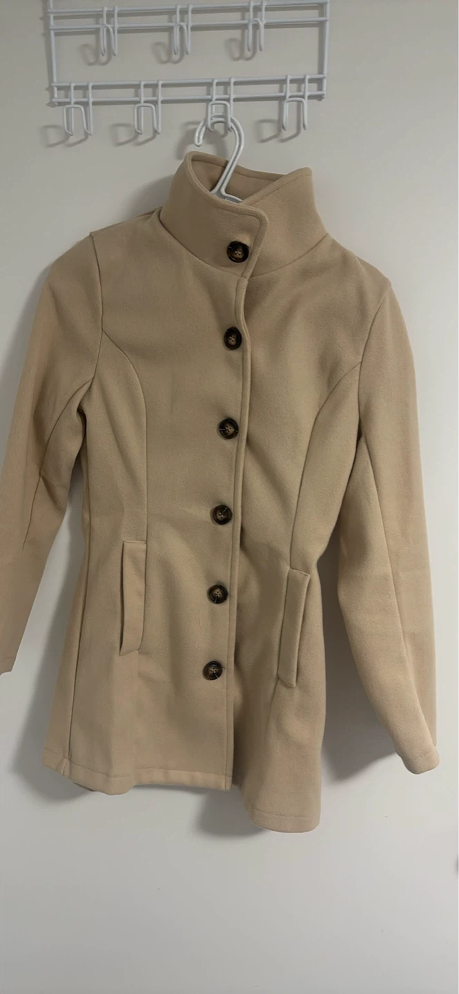 Tan Button-Up Coat