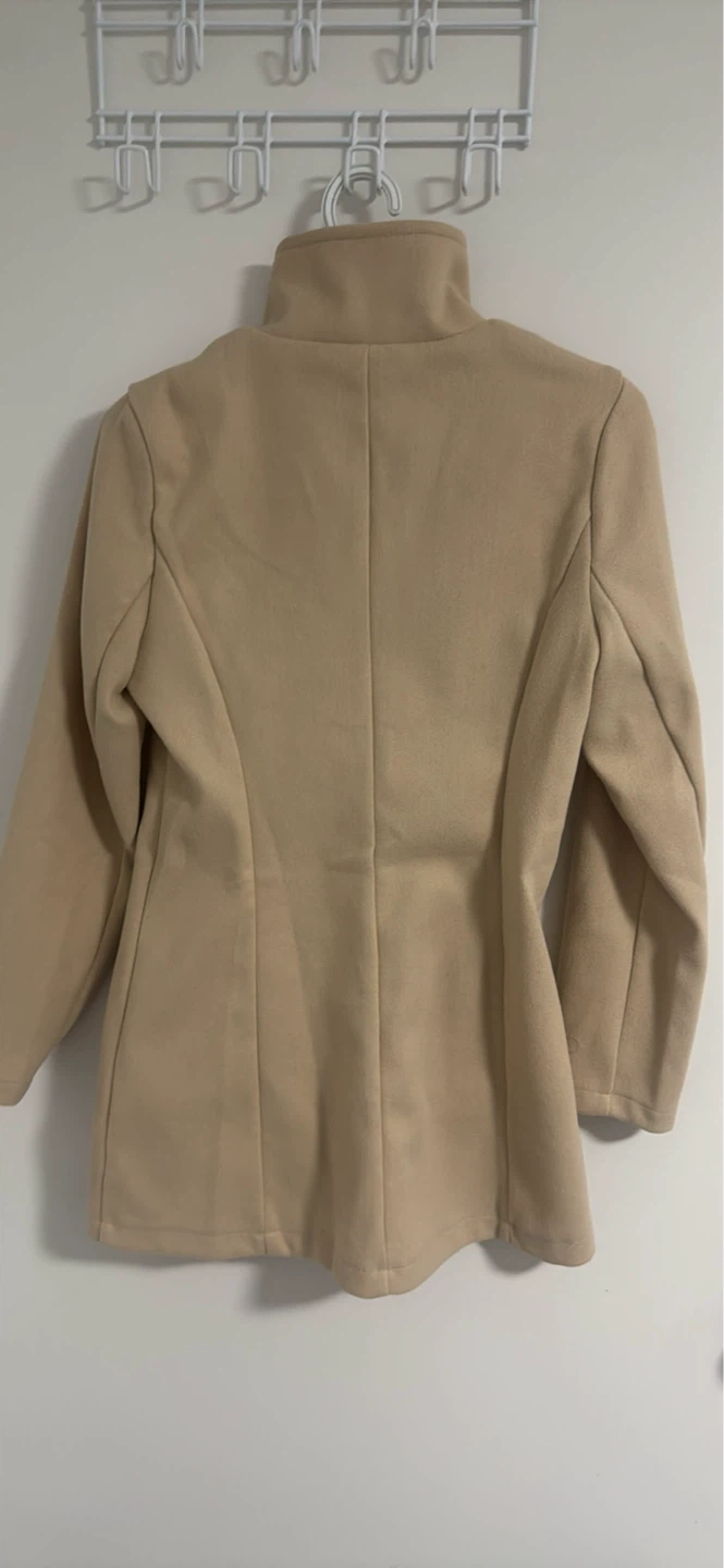Tan Button-Up Coat - photo 2