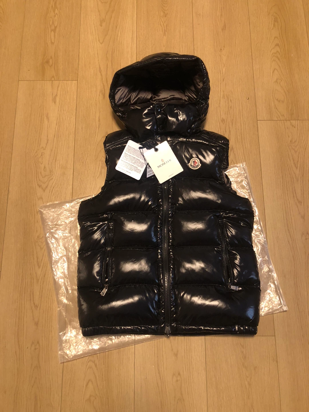 Moncler Black Puffer Vest