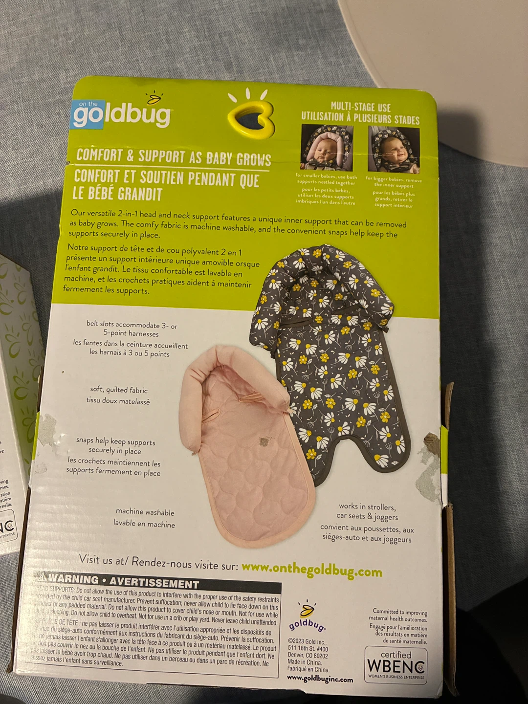 Goldbug Lightweight Canopy Cover & 2-in-1 Infant Head Support - photo 4