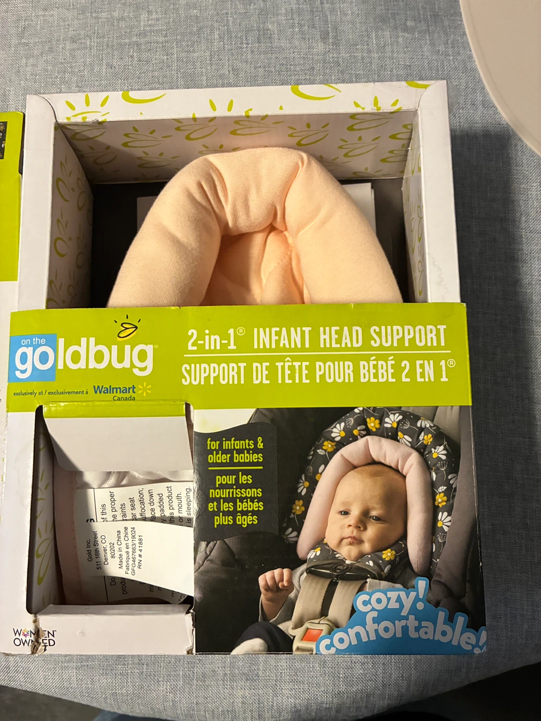 Goldbug Lightweight Canopy Cover & 2-in-1 Infant Head Support - photo 3