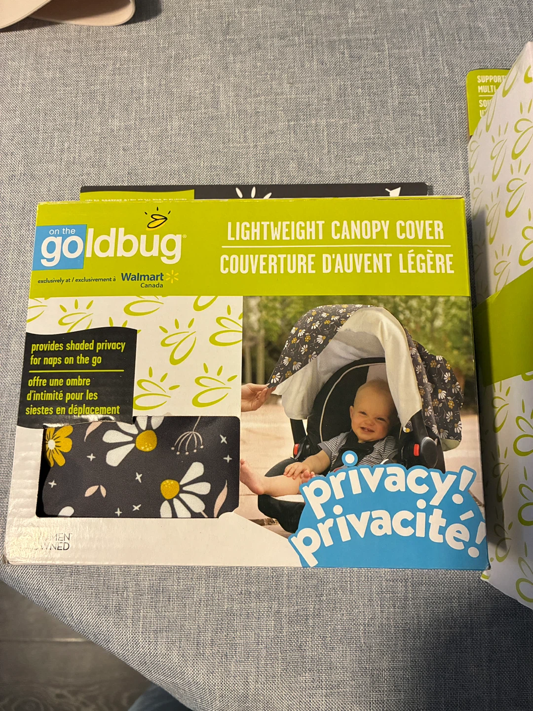 Goldbug Lightweight Canopy Cover & 2-in-1 Infant Head Support