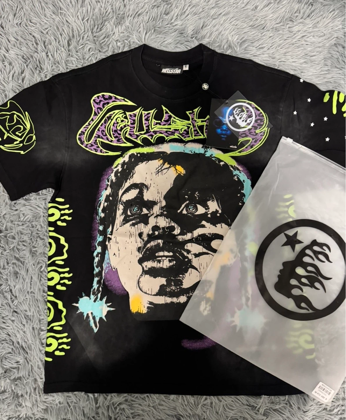 Hellstar Black Graphic T-Shirt